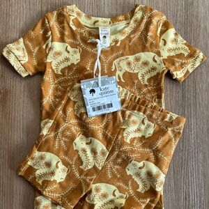 Kate Quinn Kids Pajama Set - Mustard and Cream